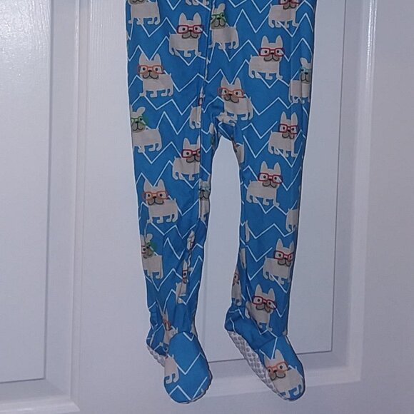 Silky soft footed footie pajama, zip-up, NEW - Picture 2 of 2